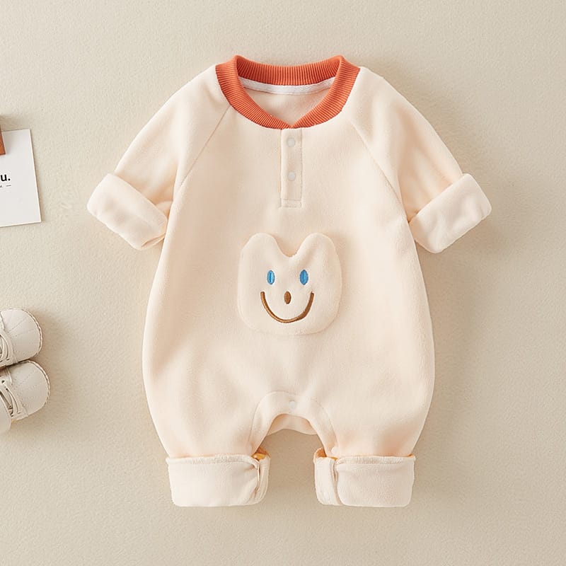 Velvet Rompers for Baby’ Winter Fun