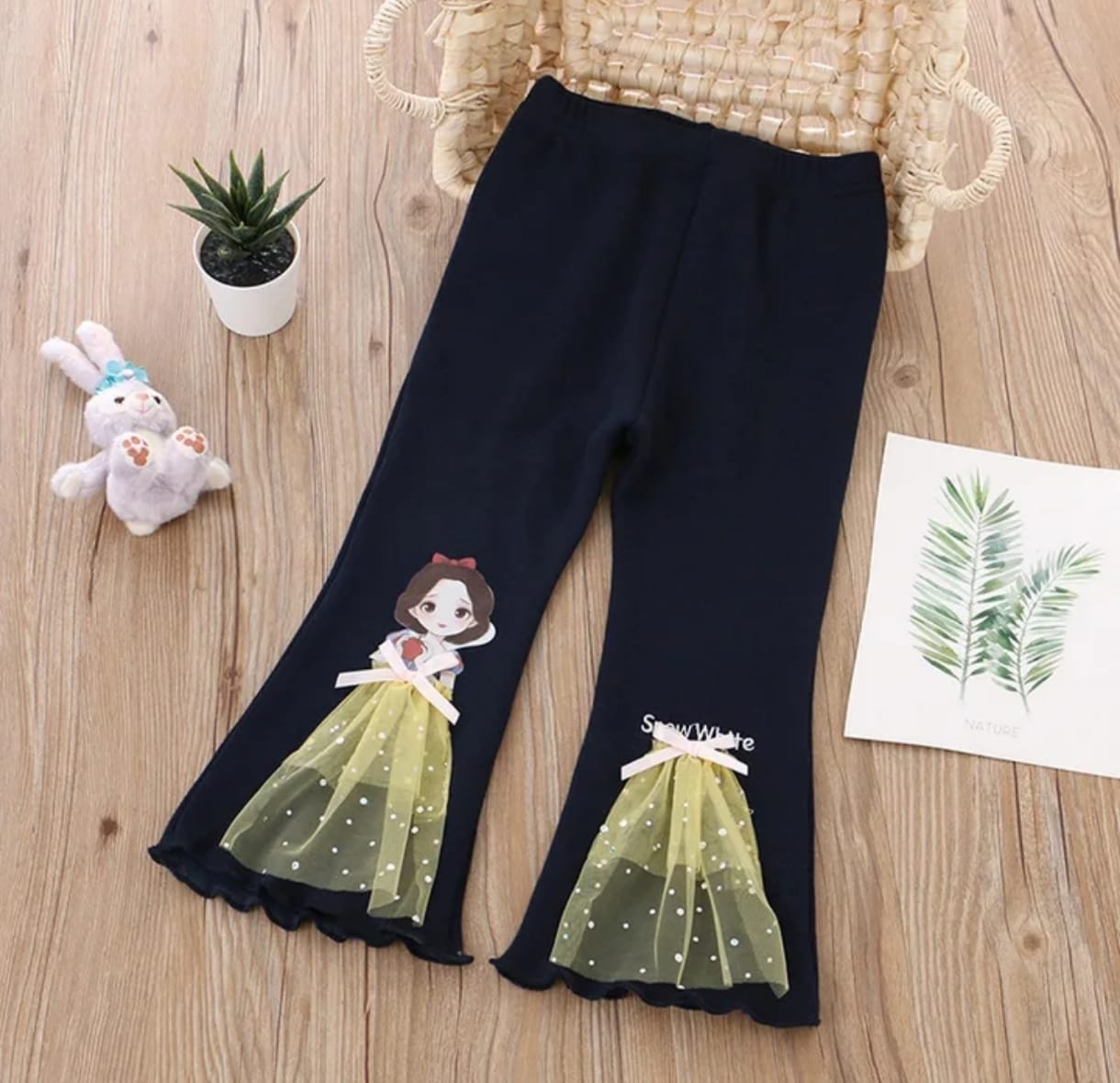 Girls Flared Cartoon Pants