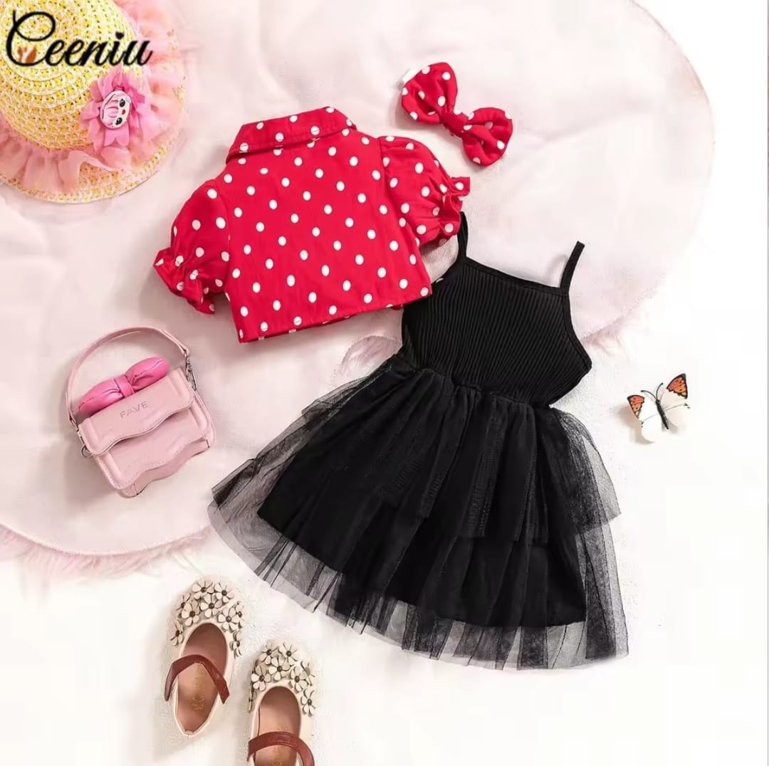 Girls Polka Dot 3psc Set