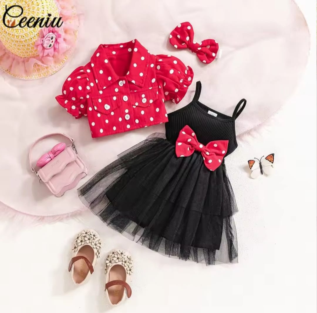 Girls Polka Dot 3psc Set