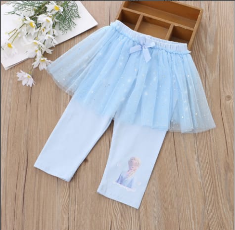 Girls Elsa Skirt Tights