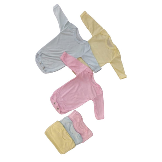 "Baby Full Sleeves Bodysuit Pack Of 3"