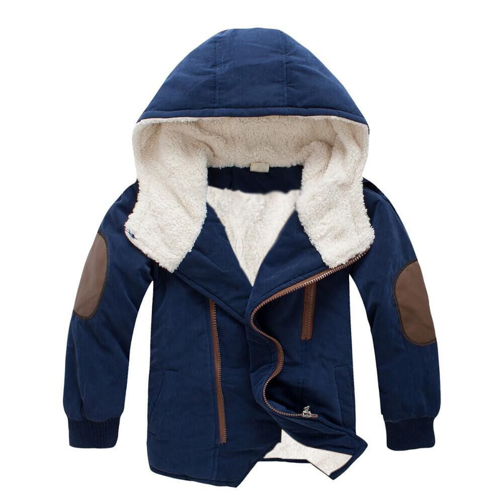 Boys' Woolen Hooded Jacket