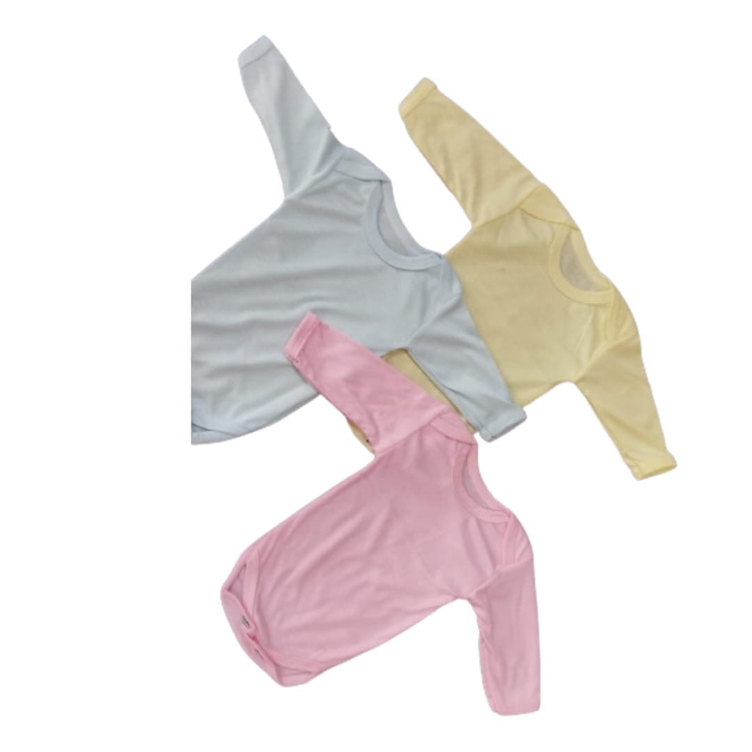 "Baby Full Sleeves Bodysuit Pack Of 3"