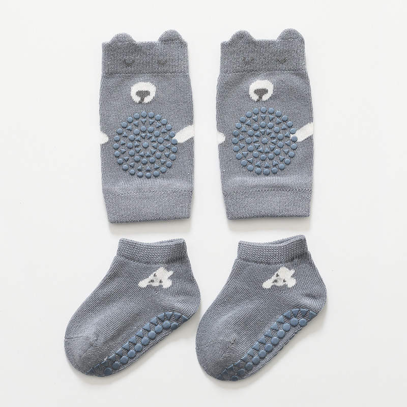 "Snug and Safe: Infant Socks and Knee Pads for Tiny Explorers"