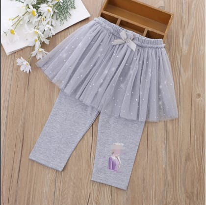 Girls Elsa Skirt Tights