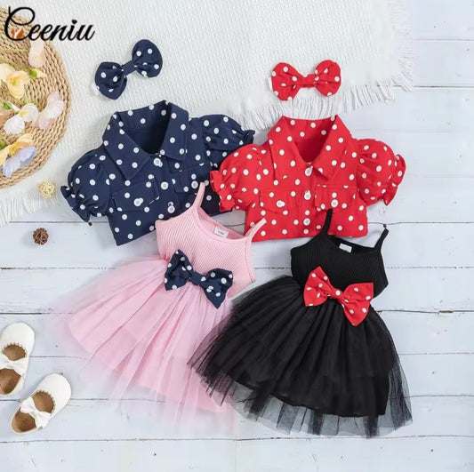 Girls Polka Dot 3psc Set
