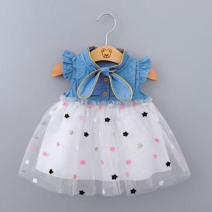 Denim Frocks for Girls