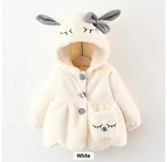 Stylish Fluffy Woolen Coats for Girls